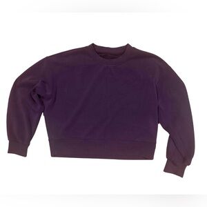 💜 Lululemon Softstreme Cropped Oversized Crew – Deep Plum | Est. S | MSRP $118 💜